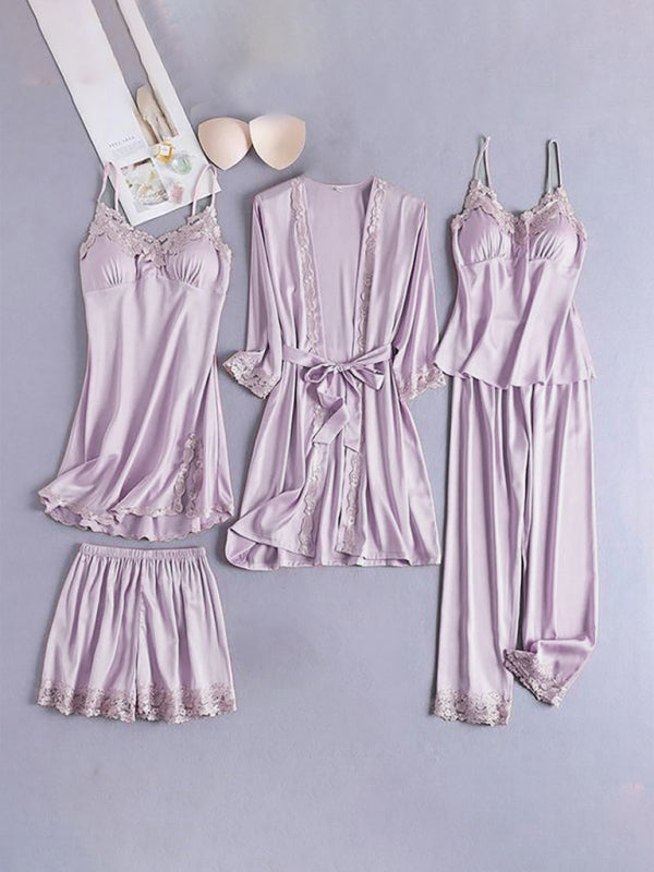 Womens Pajamas Five Pieces Set SIZE S-2XL