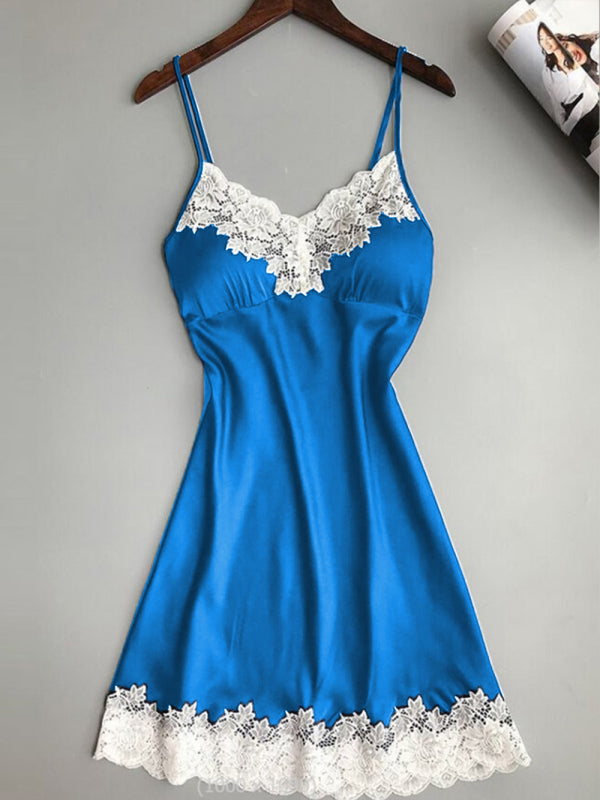 Womens Nightie Lace Camisole Nightdress SIZE S-2XL