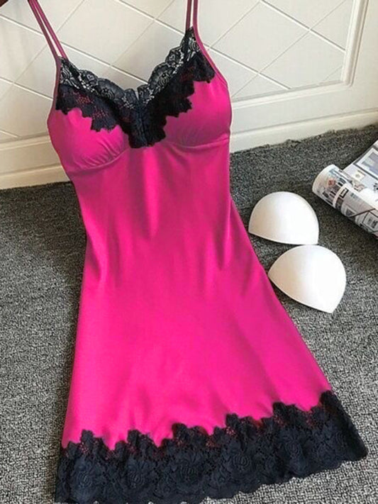 Womens Nightie Lace Camisole Nightdress SIZE S-2XL